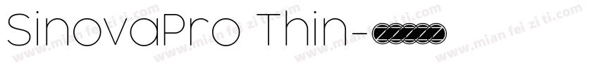 SinovaPro Thin字体转换